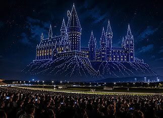 Harry Potter nei cieli di Milano: uno spettacolo con 1.200 droni 