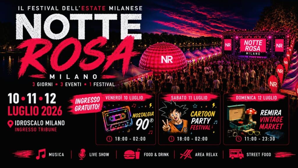 notte rosa milano 2026 idroscalo
