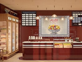 A Milano il gelato si mangia dentro la frutta