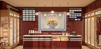 A Milano il gelato si mangia dentro la frutta
