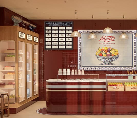 A Milano il gelato si mangia dentro la frutta