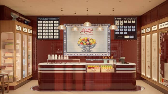 A Milano il gelato si mangia dentro la frutta