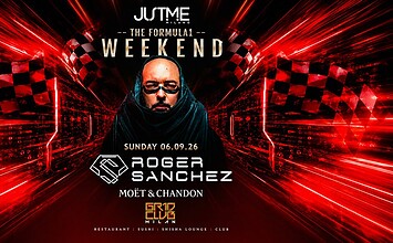 Roger Sanchez al JustMe Milano per il F1 Party del GP di Monza 2026