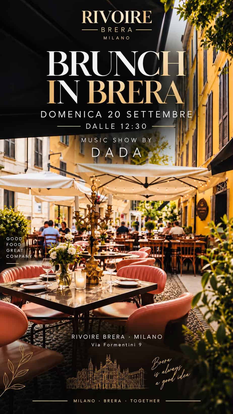 Menu Brunch Rivoire Brera Milano: piatti, show cooking e prezzo 30 euro