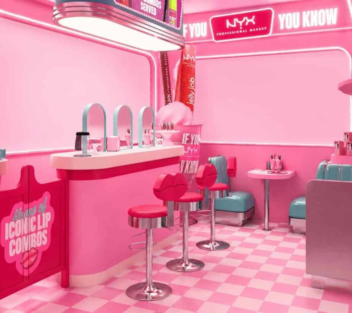 NYX trasforma San Babila in un American Diner rosa