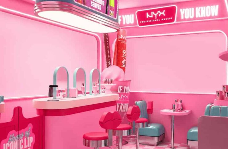 NYX trasforma San Babila in un American Diner rosa
