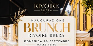 Brunch Brera Milano da Rivoire domenica 20 settembre 2026