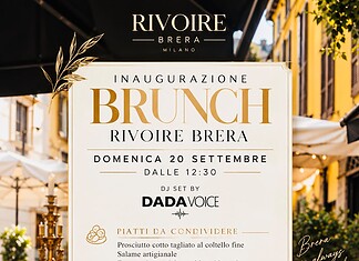 Brunch Brera Milano da Rivoire domenica 20 settembre 2026
