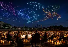 DroneArt Show: il cielo si illumina con i droni sulle note di Vivaldi