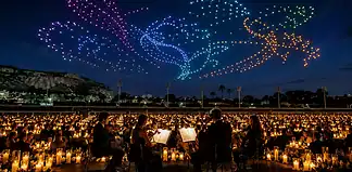 DroneArt Show: il cielo si illumina con i droni sulle note di Vivaldi