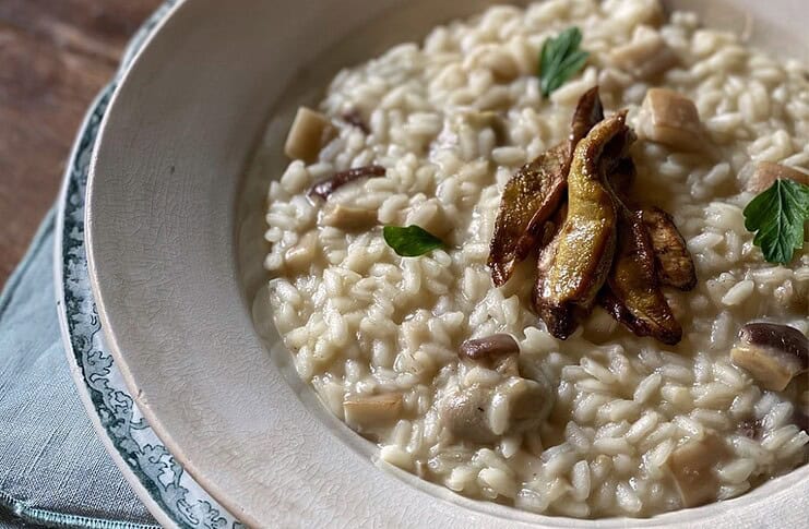 risotto ai funghi porcini.