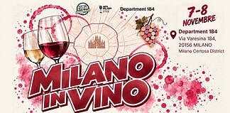 Milano in Vino 2026 – Milano Wine District, 7 e 8 novembre a Department 184 Milano