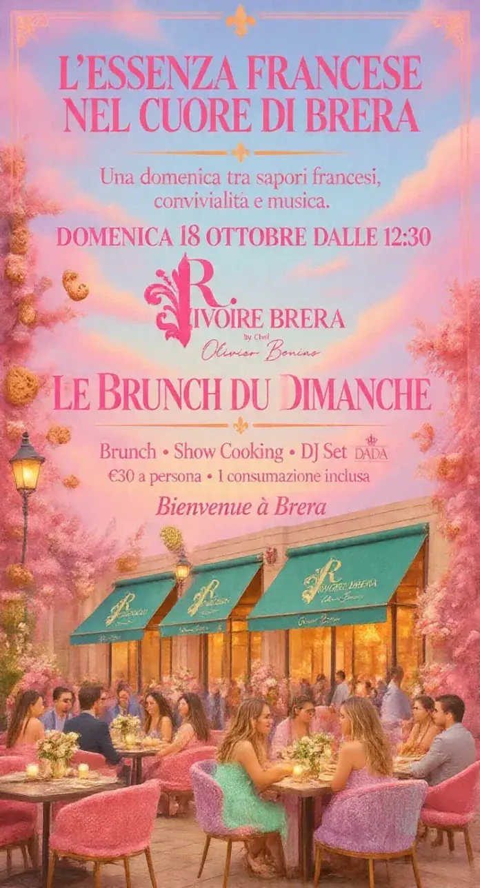 Brunch RIVOIRE Brera domenica 18 ottobre 2026 dalle 12:30